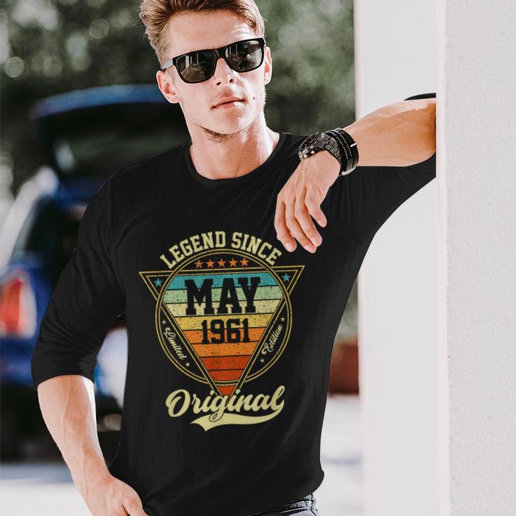 1961年5月以来のヴィンテージ65歳の誕生日レジェンド 長袖Tシャツ 彼への贈り物