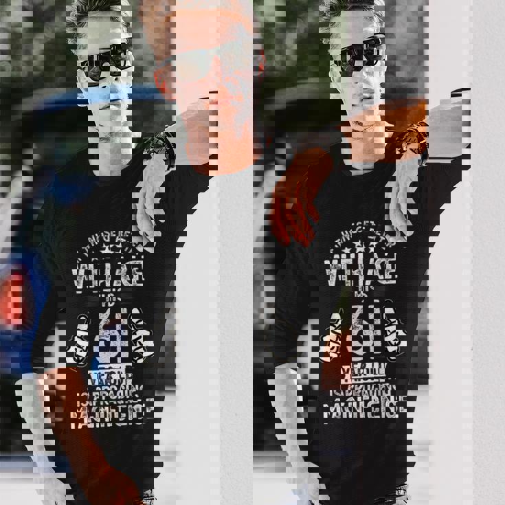 1962年生まれの男性の61歳の誕生日 長袖Tシャツ 彼への贈り物