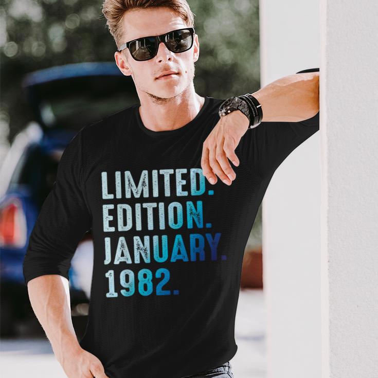 1982年1月 1982年誕生日1982年限定版 長袖Tシャツ 彼への贈り物