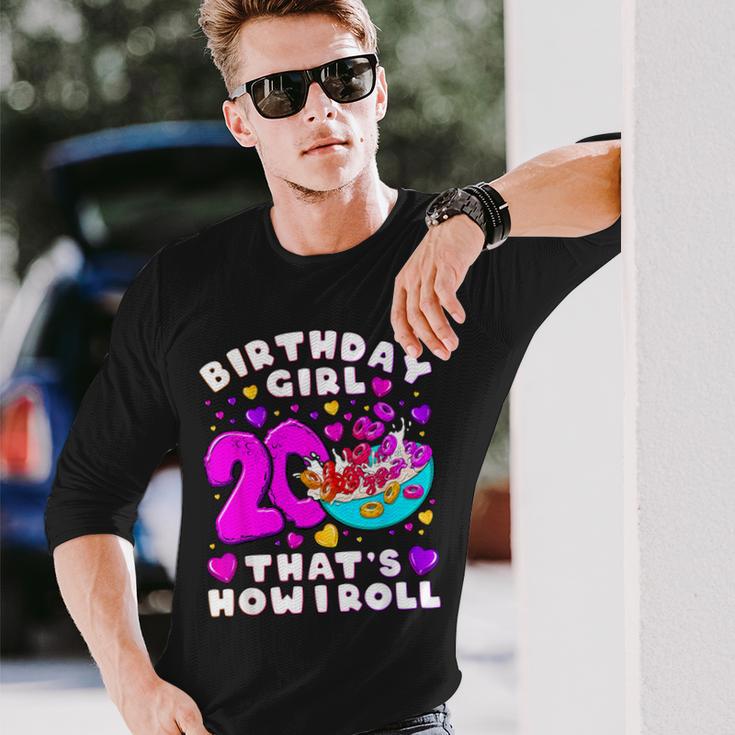 20歳のバースデーガール、20年目のフルーツコーンループス、背番号20 長袖Tシャツ 彼への贈り物