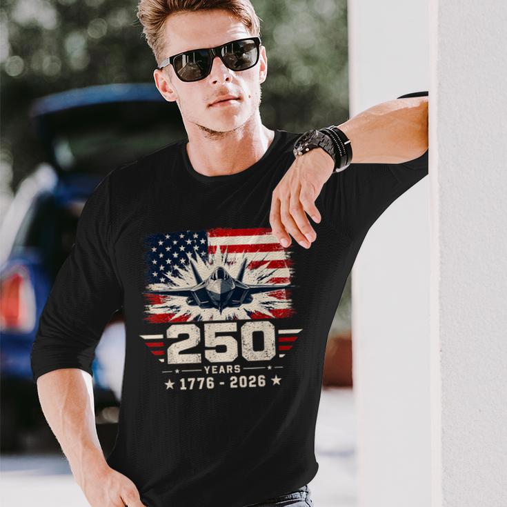 250Th Anniversary Usa Patriotic 250 Years American 4Th July 長袖Tシャツ 彼への贈り物
