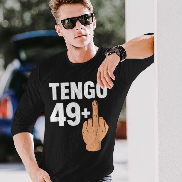 50歳の誕生日 おもしろユーモア 49 プラスワン オリジナルパーティー 長袖Tシャツ 彼への贈り物