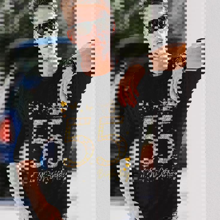 55 It's My Birthday、It's My 55Th Birthday、55歳 長袖Tシャツ 彼への贈り物