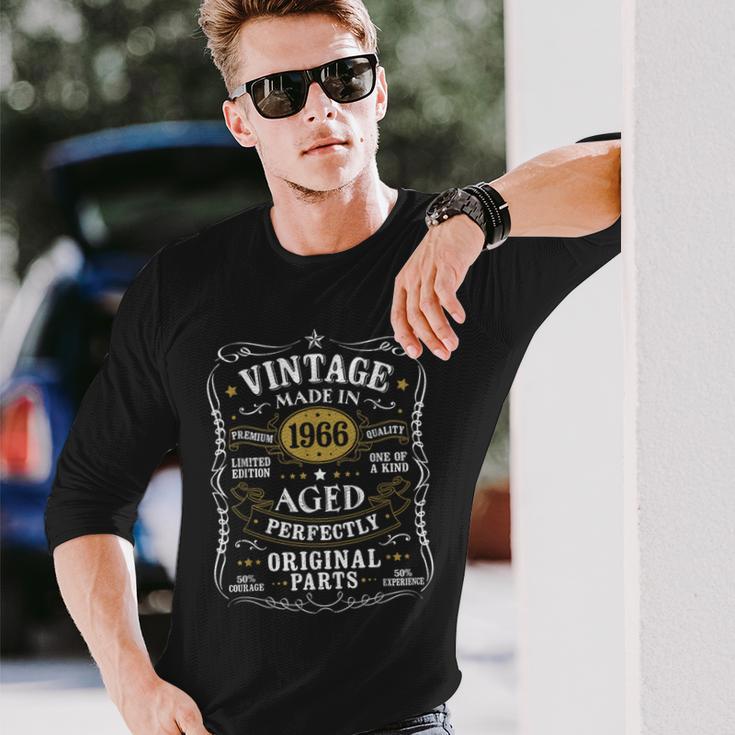 60歳の誕生日プレゼント ヴィンテージ 1966年 男性 面白い 60歳 1966年 長袖Tシャツ 彼への贈り物