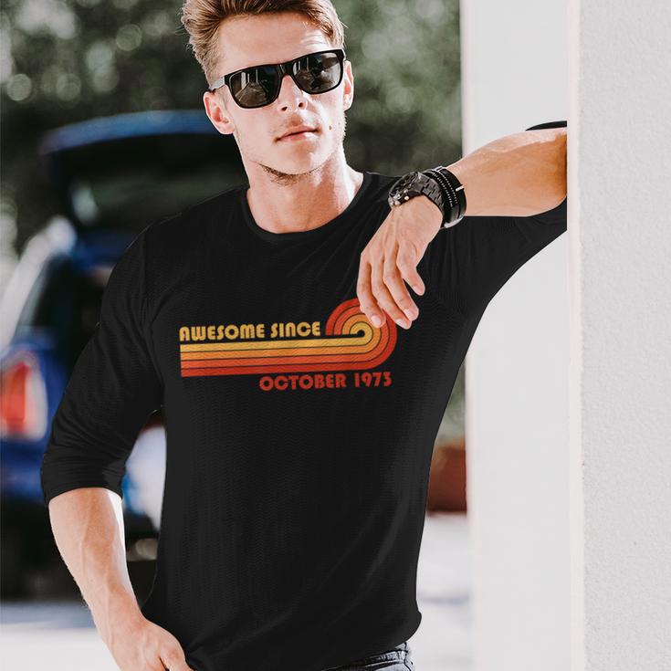 Awesomeince October 1973 長袖Tシャツ 彼への贈り物