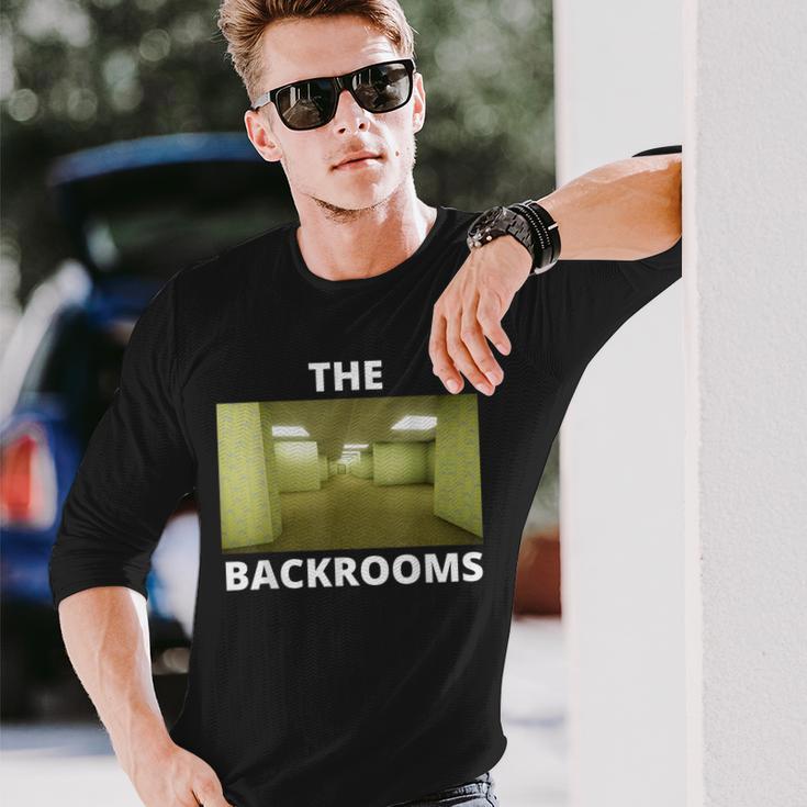 The Backrooms Creepypasta Memeへようこそ 長袖Tシャツ 彼への贈り物