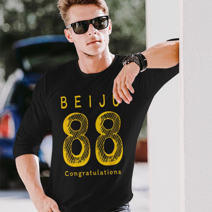 Beiju 88歳 誕生日祝い 米寿 Beiju 88 Birthday 長袖Tシャツ 彼への贈り物