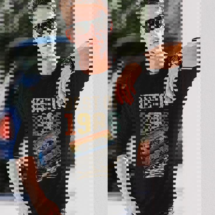 Best Of 1986 カセットテープ 40年 音楽 レトロ 誕生日 長袖Tシャツ 彼への贈り物