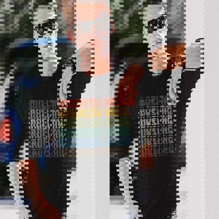 Brookesia マイクラレトロ 長袖Tシャツ 彼への贈り物