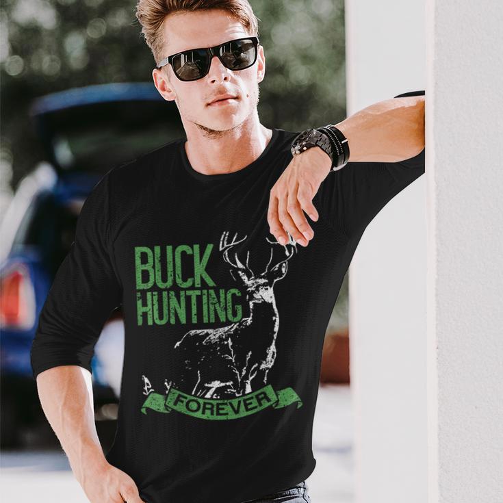 Buck Hunting Forever Deer Hunting 長袖Tシャツ 彼への贈り物