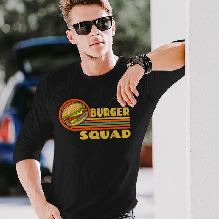 Burgerquad チーズバーガー 食通愛好家チーム ハンバーガー 長袖Tシャツ 彼への贈り物