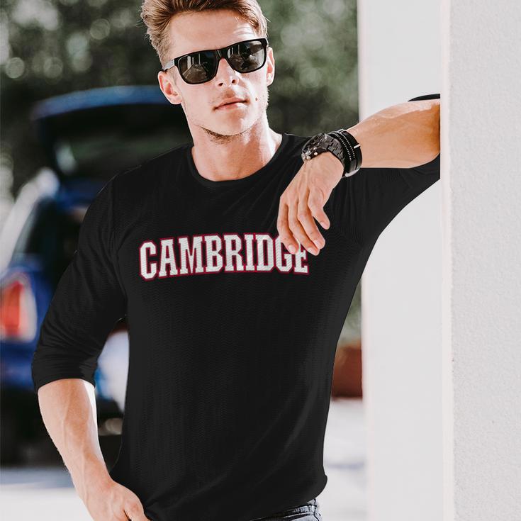 Cambridge Uk England ケンブリッジ 長袖Tシャツ 彼への贈り物