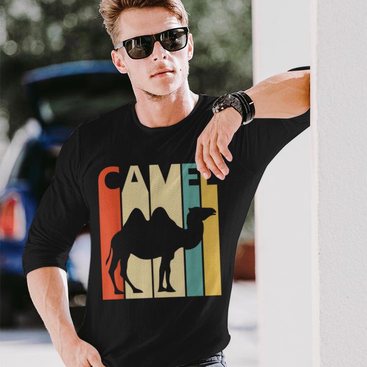 Camel ラクダ 動物 長袖Tシャツ 彼への贈り物