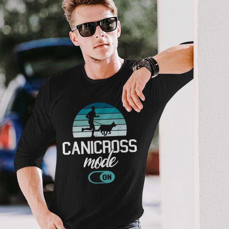 Canicross Runner 犬 トレイルランニング 長袖Tシャツ 彼への贈り物
