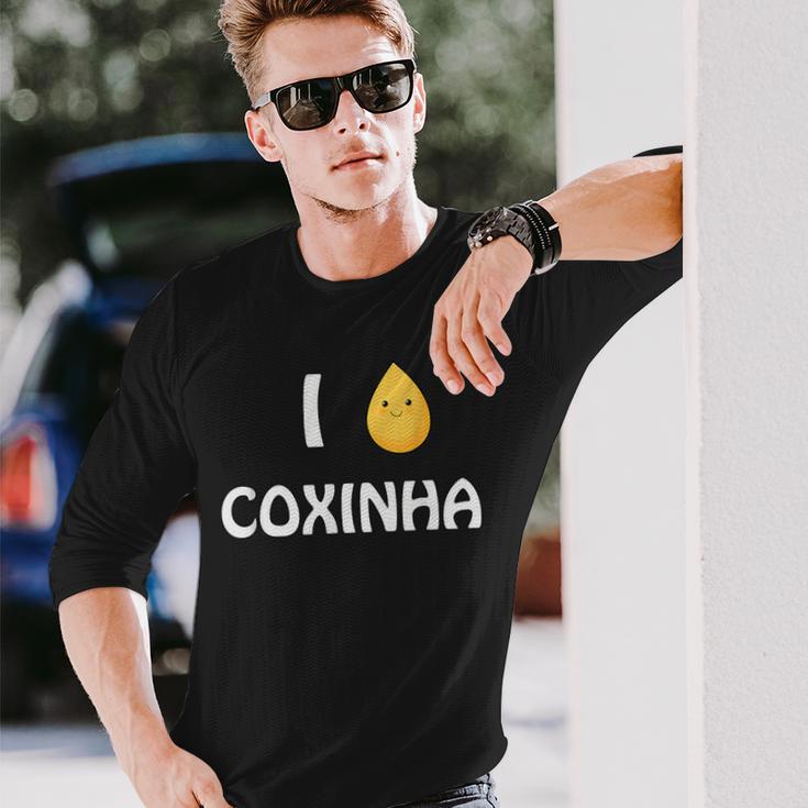 Coxinhaが大好き本物のブラジルオリジナル。 長袖Tシャツ 彼への贈り物