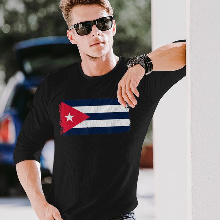 Cuban Flag Cuba Miamipanish Cuban 長袖Tシャツ 彼への贈り物