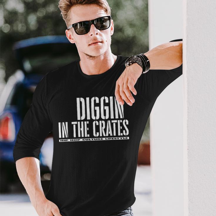 Diggin In In The Cates レコードボックス 長袖Tシャツ 彼への贈り物