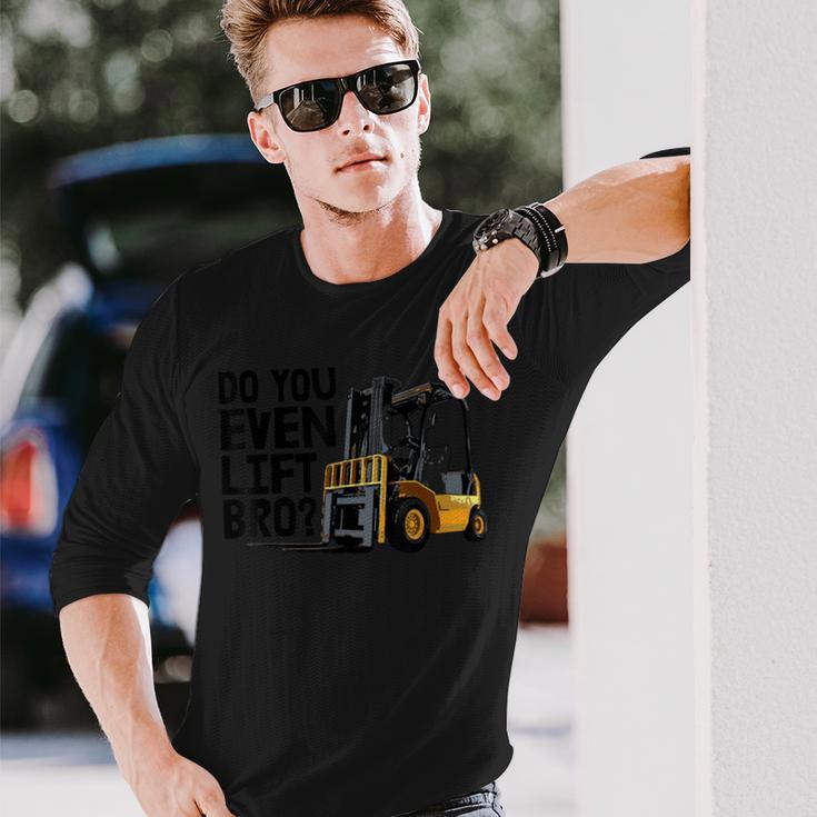 Do You Even Lift メンズ フォークリフト ティー インダストリアルトラック 長袖Tシャツ 彼への贈り物