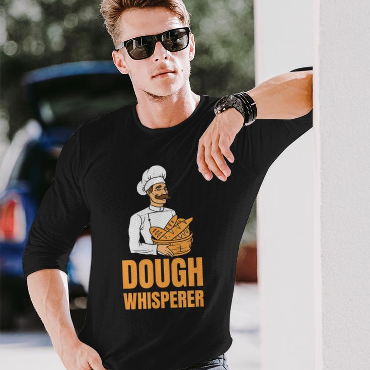 Dough Whisperer Baker Baking Hobby Baker 長袖Tシャツ 彼への贈り物