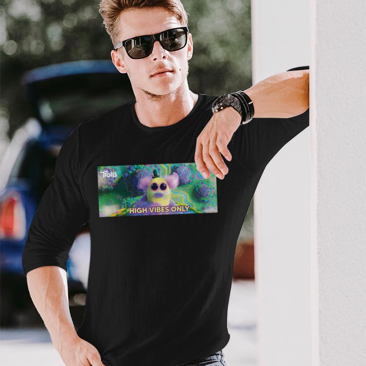 Dreamworks トロールズ Mr Dinkles Highibes Only 長袖Tシャツ 彼への贈り物