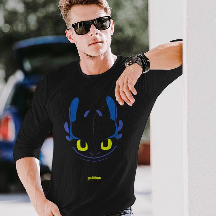 Dreamworks ドラゴンズ トゥースレス ナイトフューリー ビッグフェイス コスチューム 長袖Tシャツ 彼への贈り物
