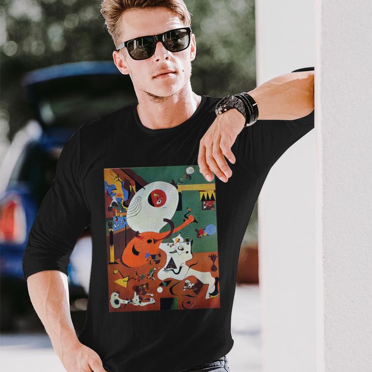 Dutch Interior I 1928 ジョアン・ミロ アートtシャツ 長袖Tシャツ 彼への贈り物