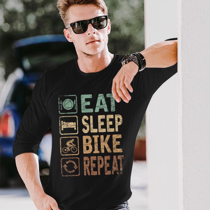 Eatleep Bike リピート自転車 長袖Tシャツ 彼への贈り物