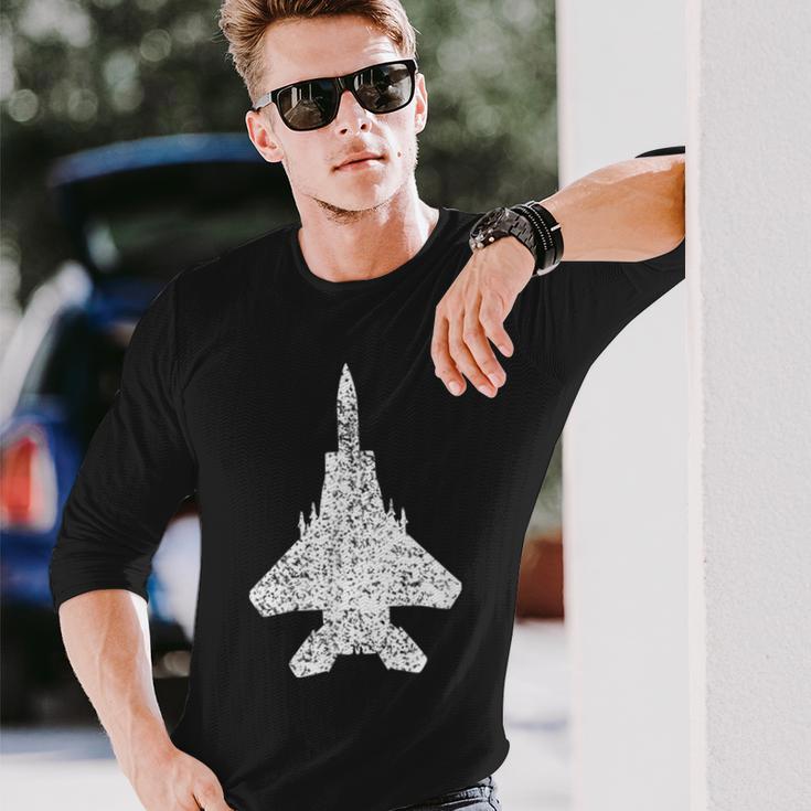 F-15 イーグルジェットファイター 長袖Tシャツ 彼への贈り物