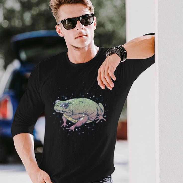 Fae Fairy Witchy Whimsigoth Goblincore Cottagecore Toad Frog 長袖Tシャツ 彼への贈り物