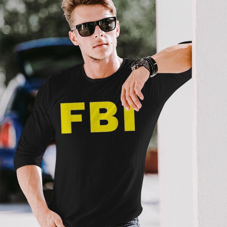 Fbi ハロウィン おもしろコスチューム 長袖Tシャツ 彼への贈り物
