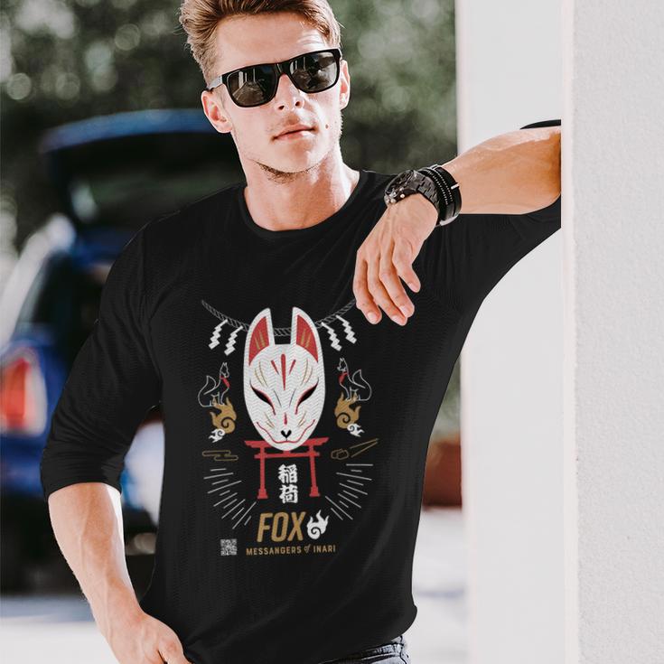 Fox 稲荷神の使者 長袖Tシャツ 彼への贈り物