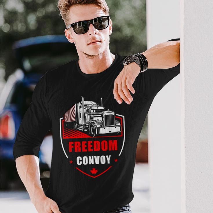 Freedom Convoy United Canada Truckers 長袖Tシャツ 彼への贈り物