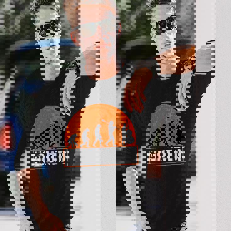 Human コントラバス・エボリューション コントラバス・エボリューション 長袖Tシャツ 彼への贈り物