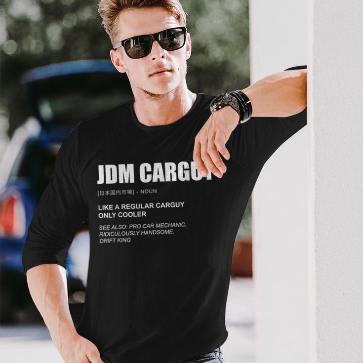 Jdm Carguy Definition日本チューナーカー ドリフトキング 長袖Tシャツ 彼への贈り物