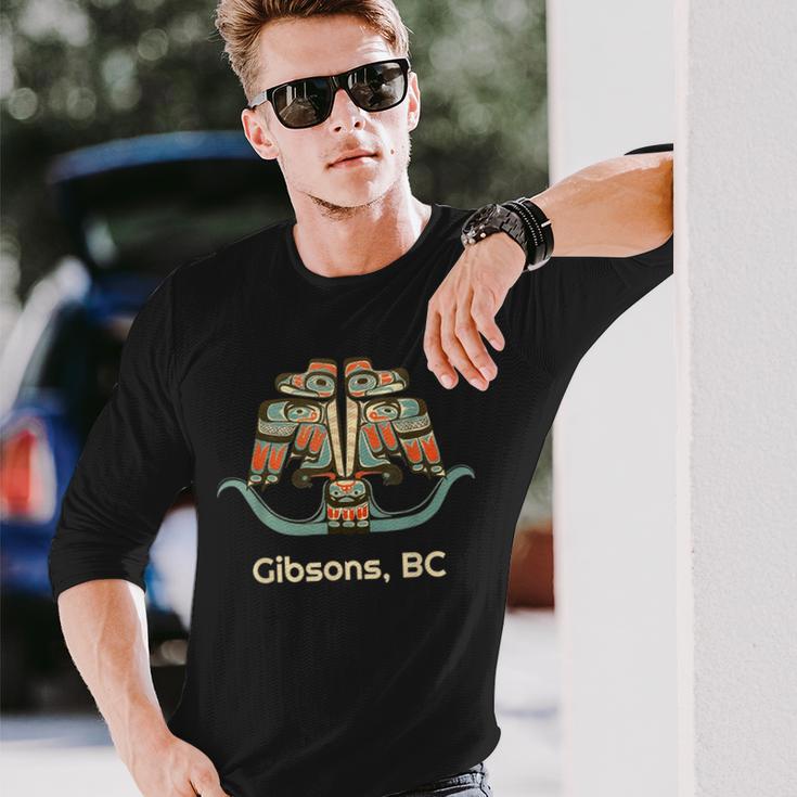 Gibsons ブリティッシュコロンビア サンダーバード バードウォッチング 長袖Tシャツ 彼への贈り物