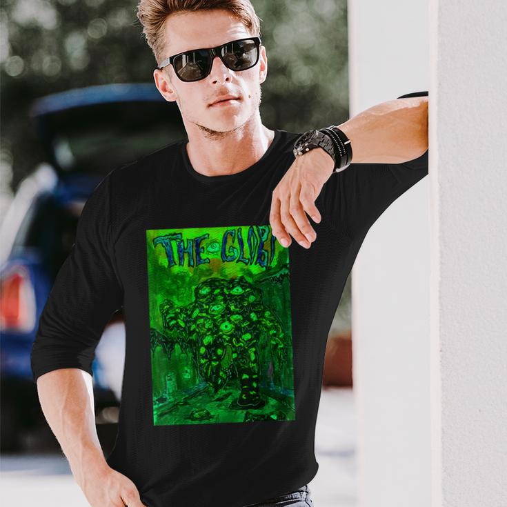 The Glob ビンテージ映画ポスター ホラー ゴス ハロウィン 長袖Tシャツ 彼への贈り物