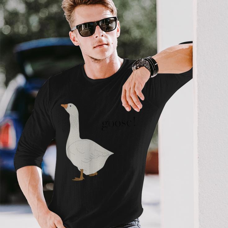 Goose ガチョウ メンズ レディース キッズ ボーイズ ガールズ 池 長袖Tシャツ 彼への贈り物