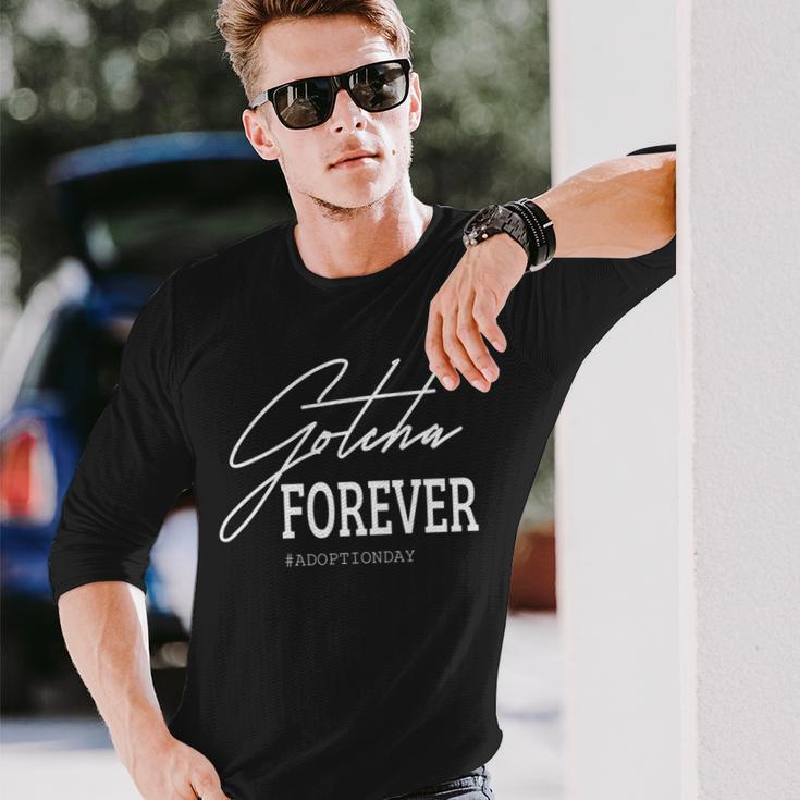 Gotcha Forever 養子縁組の日ギフト 長袖tシャツ 長袖Tシャツ 彼への贈り物