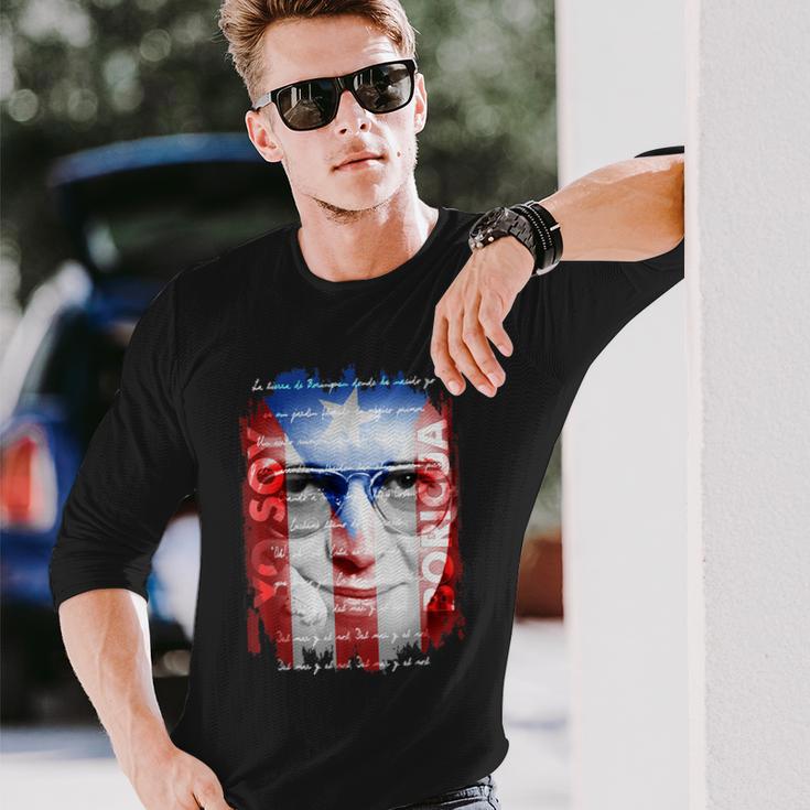 Hector Lavoe Yooy Boricua プエルトリコ国旗 La Borinquena 長袖Tシャツ 彼への贈り物