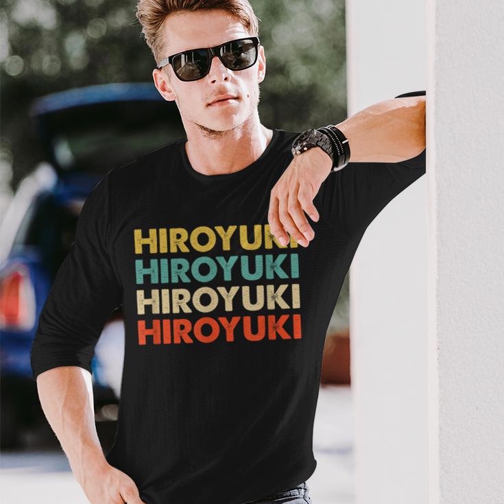 Hiroyuki 浩之 長袖Tシャツ 彼への贈り物
