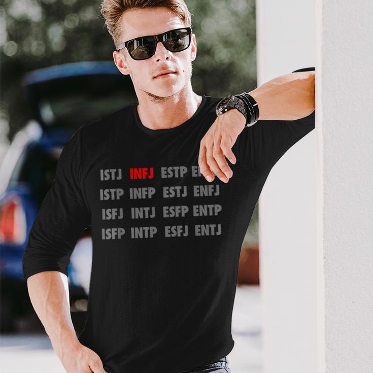 Infj パーソナリティタイプ イントロバートデザイン 長袖Tシャツ 彼への贈り物