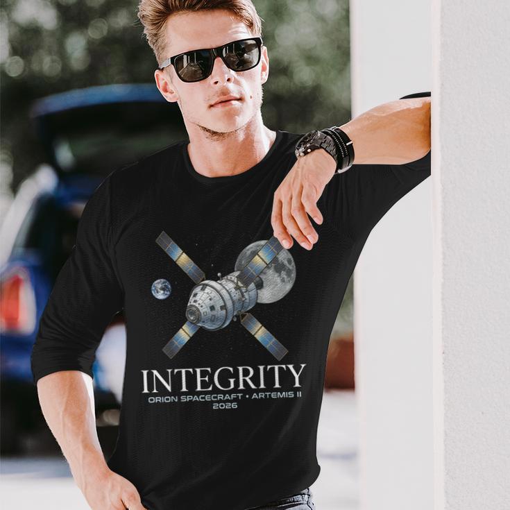 Integrity Orionpacecraft Artemis Ii 2026 宇宙 月 探査 愛好家 軌道船 長袖Tシャツ 彼への贈り物