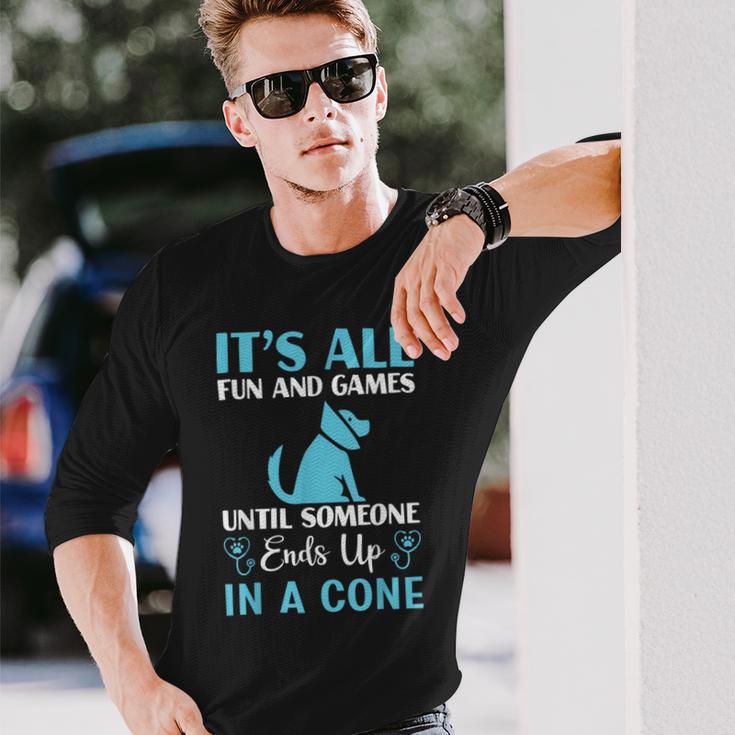It's All Fun et Tech 獣医師 獣医 学生 長袖Tシャツ 彼への贈り物