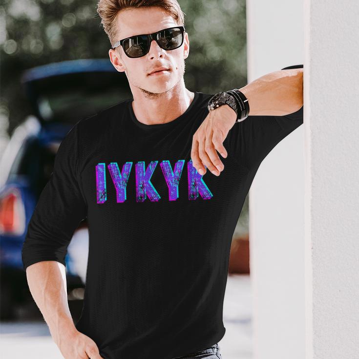 Iykyk Inside Joke In The Know If You Know You Know You Know ユーモア 長袖Tシャツ 彼への贈り物