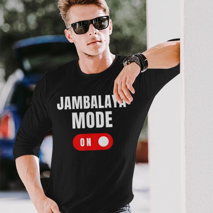 Jambalaya モード 面白い文字 食べ物愛好家に最適 スープ ユーモア 長袖Tシャツ 彼への贈り物