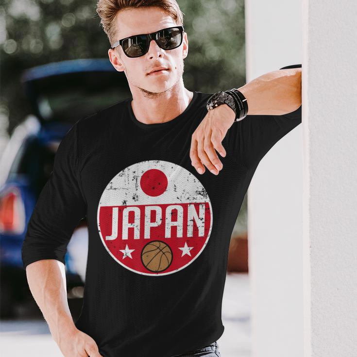 Japan Basketball Flag Jerseyupporter Nippon Fan 長袖Tシャツ 彼への贈り物