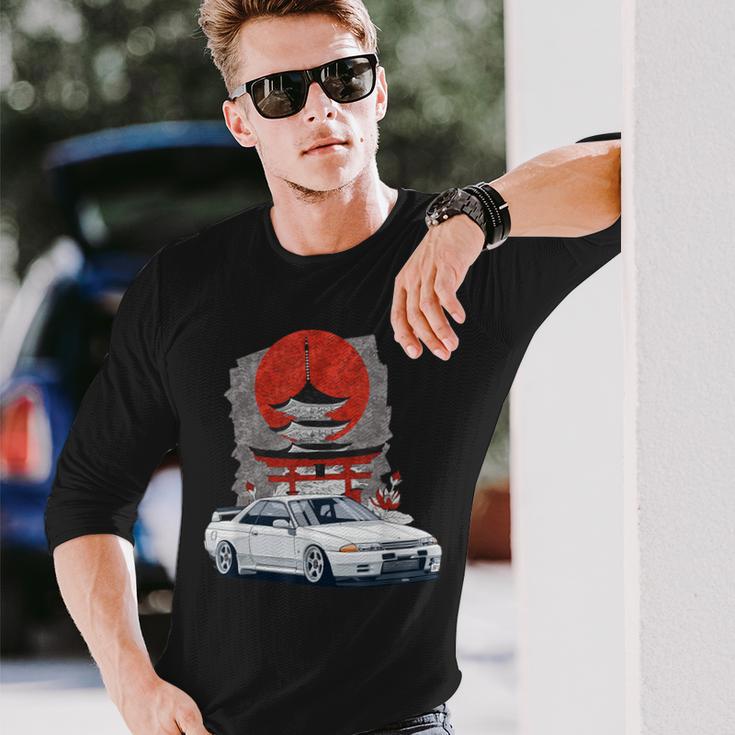 Jdm スカイライン 32 カーチューニング 日本 神社 ドリフト 長袖Tシャツ 彼への贈り物