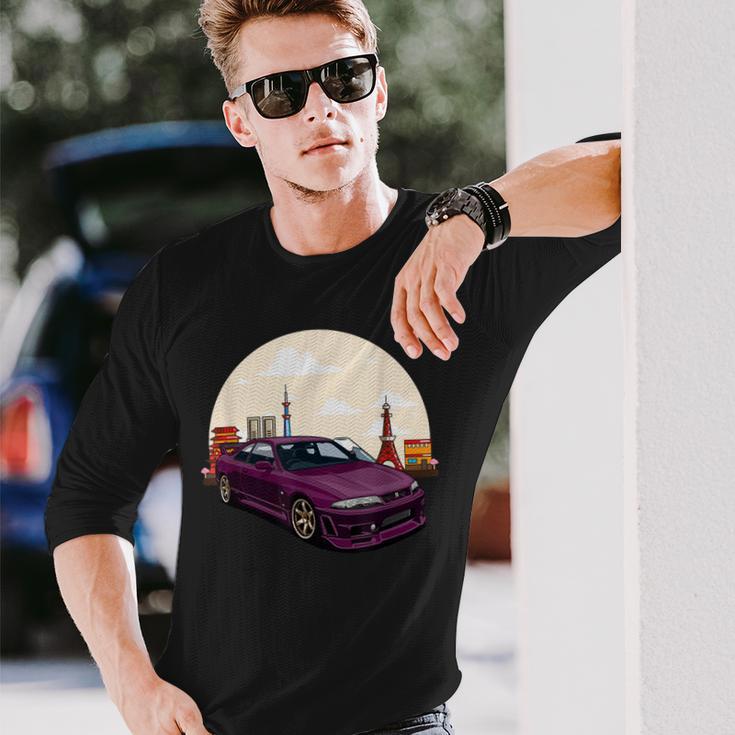 Jdm スカイライン R33 カーチューニングジャパン 東京ドリフト 長袖Tシャツ 彼への贈り物