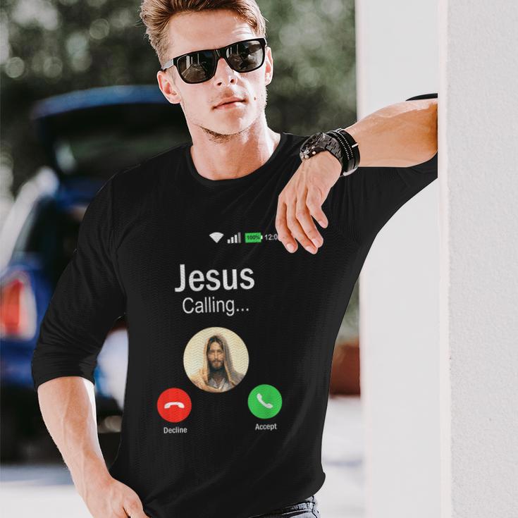 Jesus Is Calling I Jessus Calls An & 長袖Tシャツ 彼への贈り物