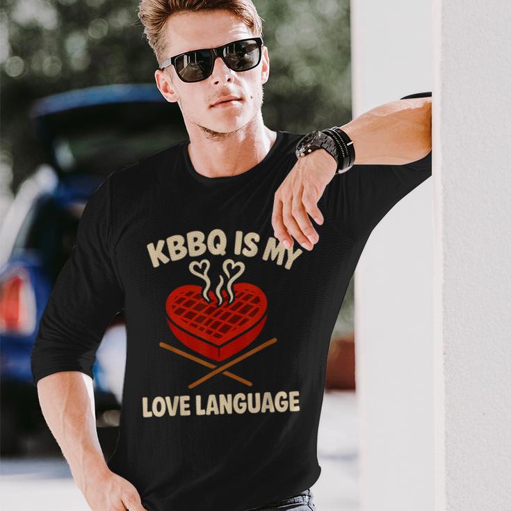Kbbq 韓国料理 面白い 食通 K ドラマ デート プルコギ 長袖Tシャツ 彼への贈り物
